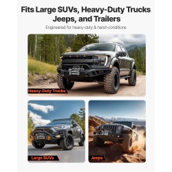 Sähkövinssi 6100 kg vetokyky 9,5 mm 24 m teräsvaijeri langaton kauko-ohjaus