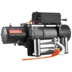 Sähkövinssi teräsvaijerilla 9,1 mm 24 m 5400 kg vetokyky IP55 maastoajoneuvoille