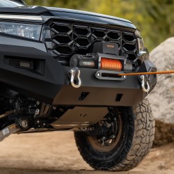 Sähkövinssi 12V vetokyky 6100 kg synteettinen köysi 9,5 mm 28 m IP67