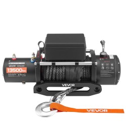 Sähkövinssi 12V 6100 kg synteettinen köysi 26 m langaton ja langallinen ohjaus