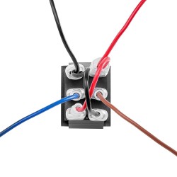 Keinukytkin kuusi-napainen kolmiasentoinen hetkellisellä automaattipalautuksella IP20-suojattu tasavirtamoottoreille