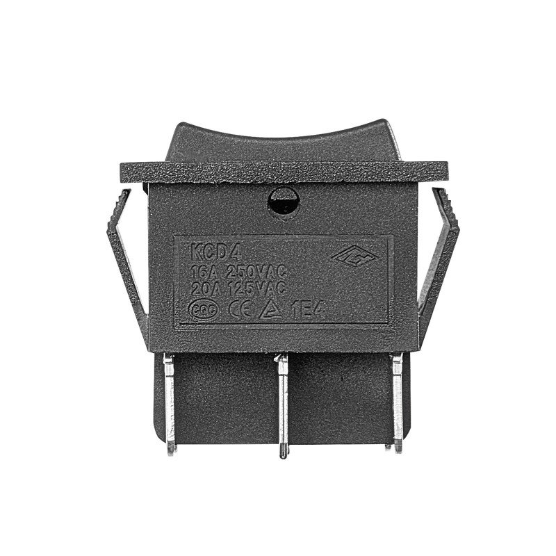 Keinukytkin kuusi-napainen kolmiasentoinen hetkellisellä automaattipalautuksella IP20-suojattu tasavirtamoottoreille