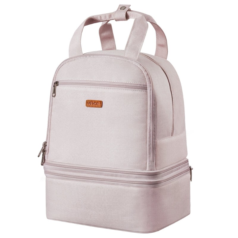 Rintapumppureppu polyesterinen ulkopinta eristetty vedenpitävä alaosa vaaleanpunainen mukana kylmäkallet