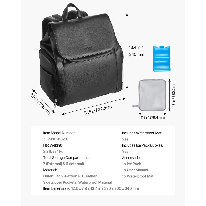 Rintapumppureppu polyuretaaninen nahka eristetty maitotila sisältää kylmäpakkaukset vesitiivis sisämateriaali