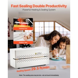 Jatkuvatoiminen muovipussien suljentakone 0,06–0,2 mm paksuille digitaalinen lämpötilansäätö