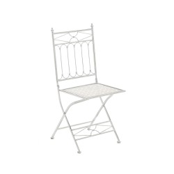 Asina kokoontaitettava antiikkinen rautainen puutarhatuoli nostalgisella muotoilulla