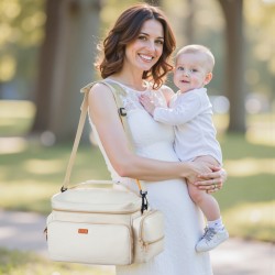 Rintapumppulaukku eristetty polyesteri EVA-eristevaahto 4 ulkoista 7 sisäistä lokeroa vesitiivis alusta