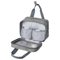 Rintapumppulaukku lämpöeristetty polyesteripäällinen EVA-vaahto 290×160×210 mm 6 lokeroa kylmäosastolla