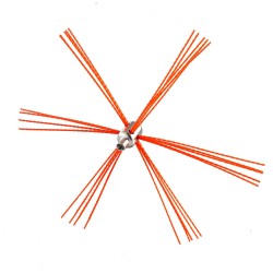 Hormin puhdistussarja nailonvarsilla yhdeksänmetrin alumiiniseosharjalla ja suojalaseilla