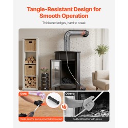 Savupiipun puhdistussarja joustavat nailontangot yhdeksän metriä kaksinkertainen harjapää suojalasit