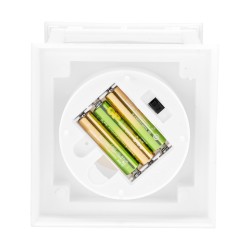 Liekittömät LED koristelyhdyt 12 kpl valkoinen muovi karkaistu lasi korkeus 240 mm