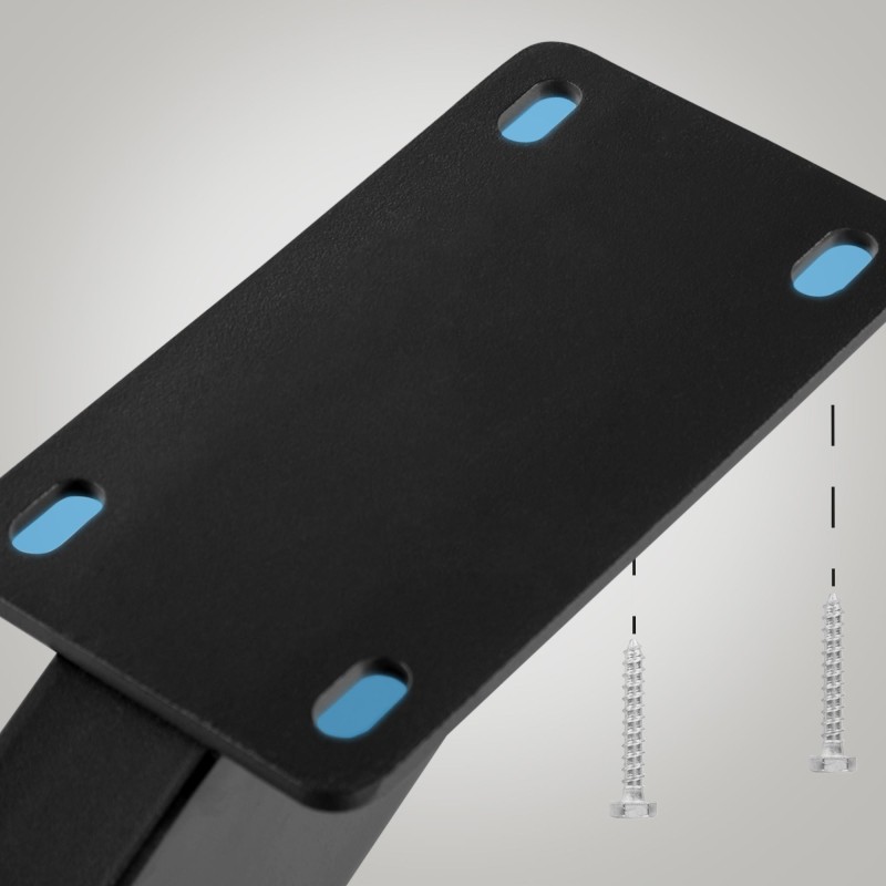 Teolliset Biloxi-pöydänjalat, jauhemaalattu teräs, lattiasuojat