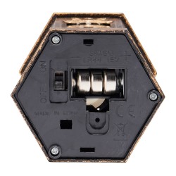 LED-kynttilälyhdyt 12 kpl pronssinvärinen muovi 128 mm ripustusrengas sisäkäyttöön