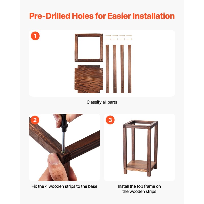 Puinen häälyhtysetti setripuu 24 osaa pöytäkoriste liekittömillä LED-kynttilöillä