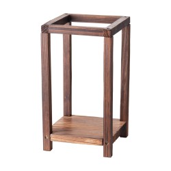 Puinen häälyhtysetti setripuu 24 osaa pöytäkoriste liekittömillä LED-kynttilöillä