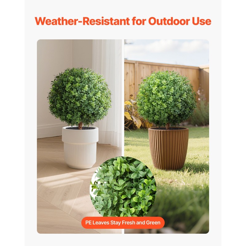 Keinotekoiset puksipuut 559 mm korkeat 2 kpl maapiikillä eukalyptusrunko