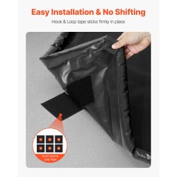 Pysäköintimatto PVC 2,6 x 6,1 m korotetulla reunalla henkilöautoille ja SUV-malleille