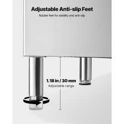 Jään säilytyssäiliö kaupalliseen käyttöön 136 kg kapasiteetti ruostumaton teräs ja PP-muovi