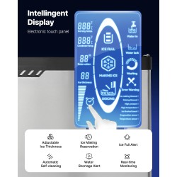 Jääpalakoneen yläosa 136 kg päivässä ruostumaton teräs 201 ja 304 SF138 ammattikäyttöön