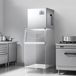 Jääpalakoneen pääyksikkö 181 kg päivässä ruostumaton teräs älykäs ohjauspaneeli itsepuhdistus ammattikäyttöön