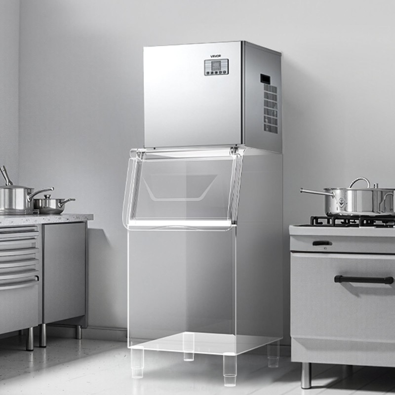 Jääpalakoneen pääyksikkö 181 kg päivässä ruostumaton teräs älykäs ohjauspaneeli itsepuhdistus ammattikäyttöön