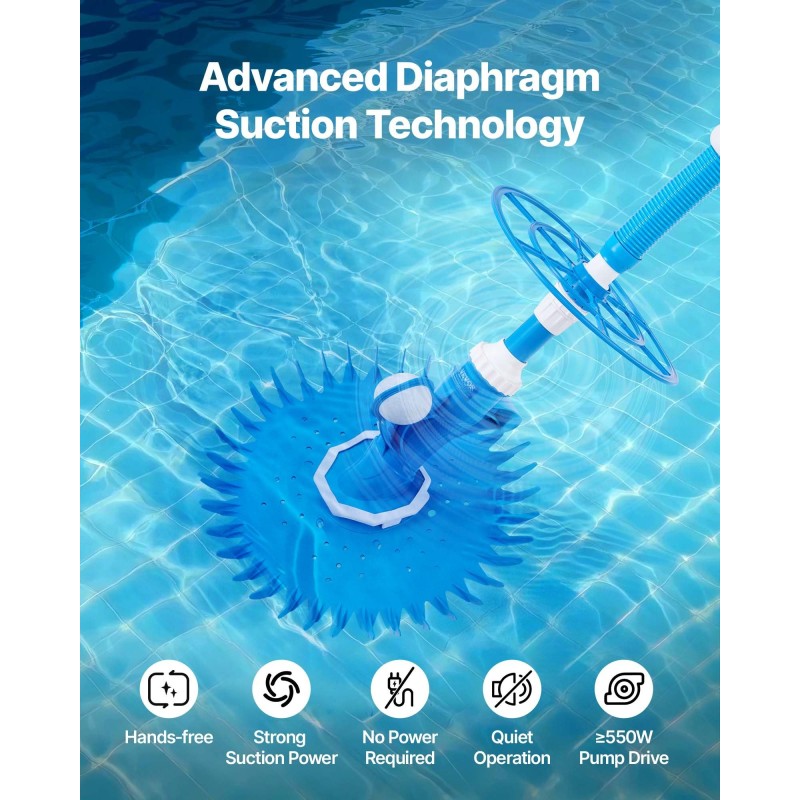 Automaattinen imutoiminen allasiivooja upotettaviin ja maanpäällisiin altaisiin kalvotyyppinen imusuutin 12 letkua