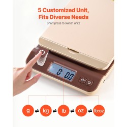 Digitaalinen postivaaka enimmäispaino 40 kg tarkkuus 2 g ABS-muovi paristot sisältyvät