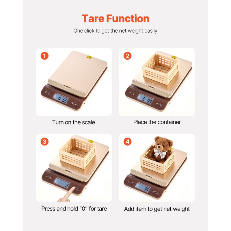 Digitaalinen postivaaka enimmäispaino 40 kg tarkkuus 2 g ABS-muovi paristot sisältyvät