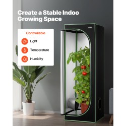 Sisäkasviteltta 60x60x180 cm 600D Oxford-kangas heijastavalla polyesterikalvolla