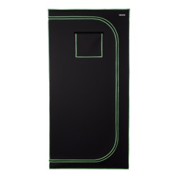 Sisäkasviteltta teräsrunko 600D Oxford-kangas heijastava polyesterikalvo 100x100x200 cm sisäkasvatukseen