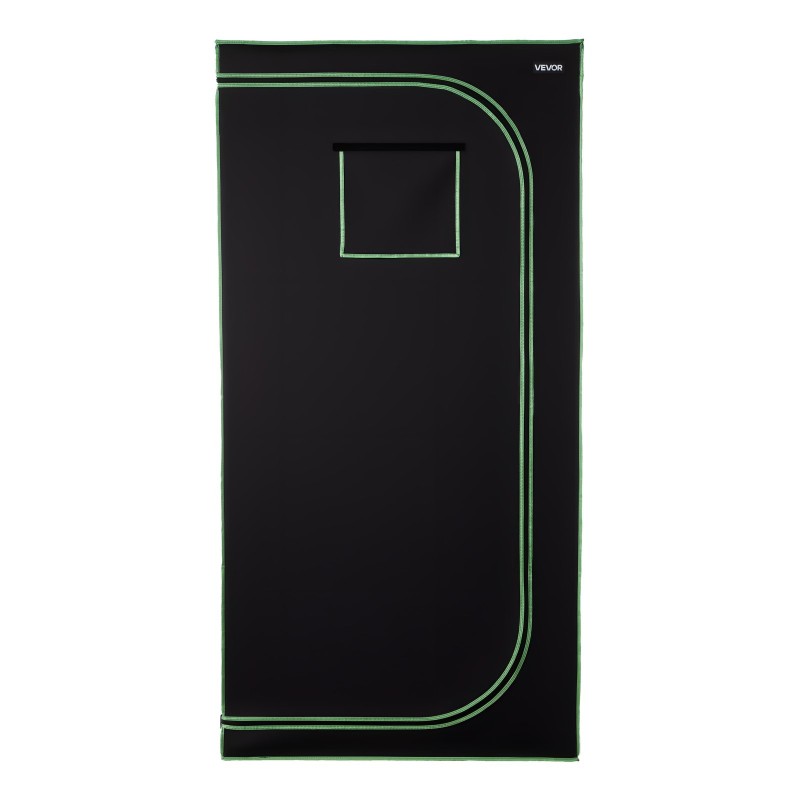 Sisäkasviteltta teräsrunko 600D Oxford-kangas heijastava polyesterikalvo 100x100x200 cm sisäkasvatukseen