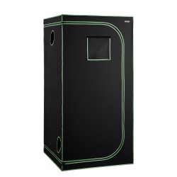 Sisäkasviteltta teräsrunko 600D Oxford-kangas heijastava polyesterikalvo 100x100x200 cm sisäkasvatukseen