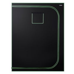 Kasviteltta sisäkäyttöön 1500x1500x2000 mm 600D Oxford-kangas heijastava polyesterikalvo LED-kasvivalolla