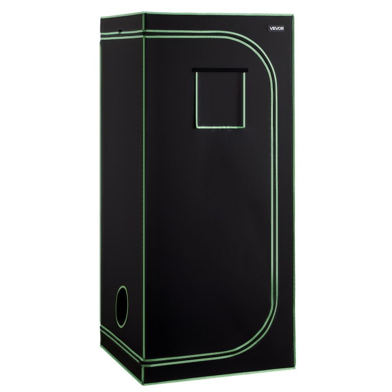 Kasviteltta sisäkäyttöön 80 x 80 x 180 cm 600D Oxford-kangas heijastavalla sisäpinnalla