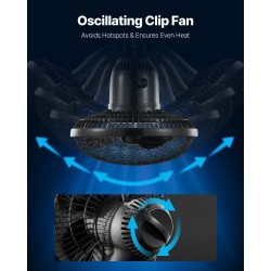 Kasvatuskaappi sisäkäyttöön 600D-kankainen 800×800×1800 mm täysspektrivalo 150 wattia