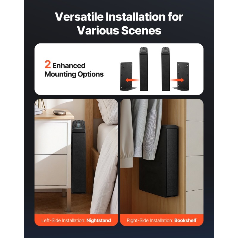 Liukukannellinen pistoolikaappi kylmävalssattu teräs vaahtomuovivuoraus yksi käsiase ja lipas sormenjälki PIN-koodi hätäavain