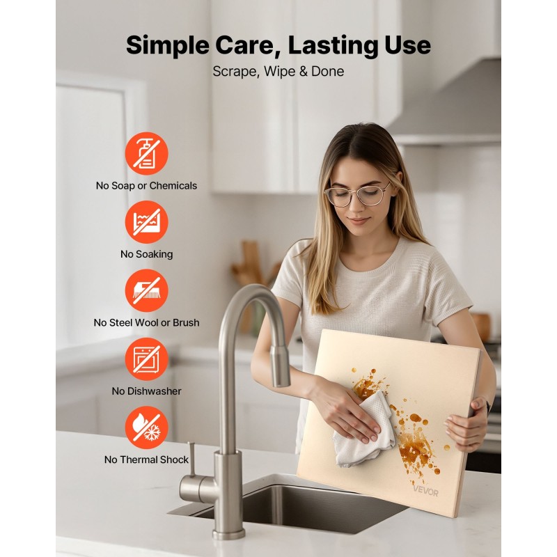 Pizzakivi kordieriitti 38 x 30 cm 15 mm suorakulmainen uuniin ja grilliin