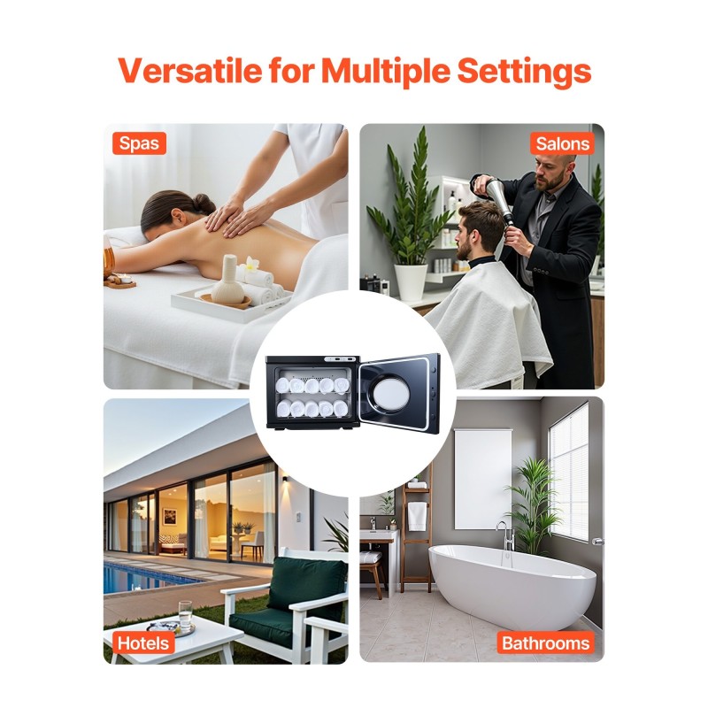 Pyyhenlämmitinkaappi 23 litraa alumiiniseosinen sisätila ruostumaton teräs puhdistuslamppu 36 pyyhettä