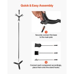 4-osainen takan työkalusarja taottua rautaa musta kolmihaarainen jalusta