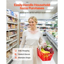 Ostoskorit polyeteenimuoviset pinottavat 21 L 12 kpl punaiset