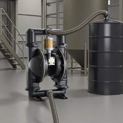 Paineilmatoiminen alumiiniseoksinen kaksikalvopumppu polttoaineille ja jäteöljylle 598 l/min