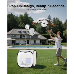 Kokoontaitettava maalausteltta polyesterikangas 40,5×40,5×43 cm pienesineille