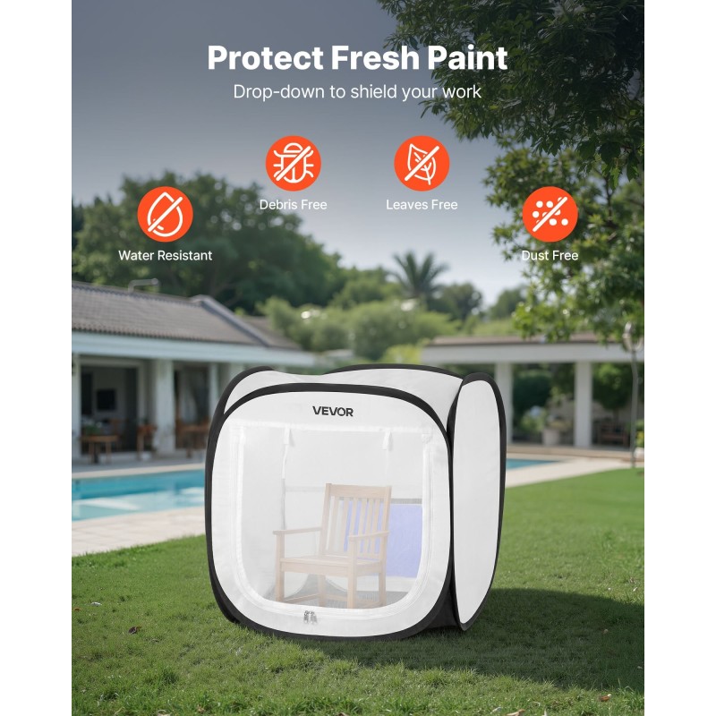 Kokoontaitettava maalausteltta polyesterikangas 40,5×40,5×43 cm pienesineille