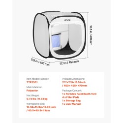 Kokoontaitettava maalausteltta polyesterikangas 40,5×40,5×43 cm pienesineille