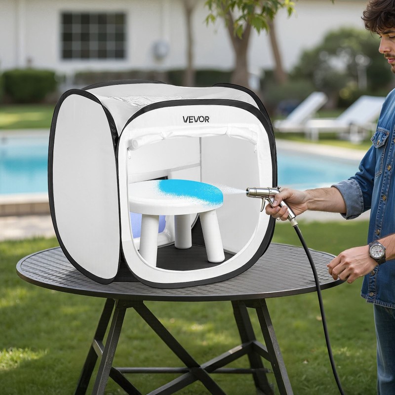 Kokoontaitettava maalausteltta polyesterikangas 40,5×40,5×43 cm pienesineille