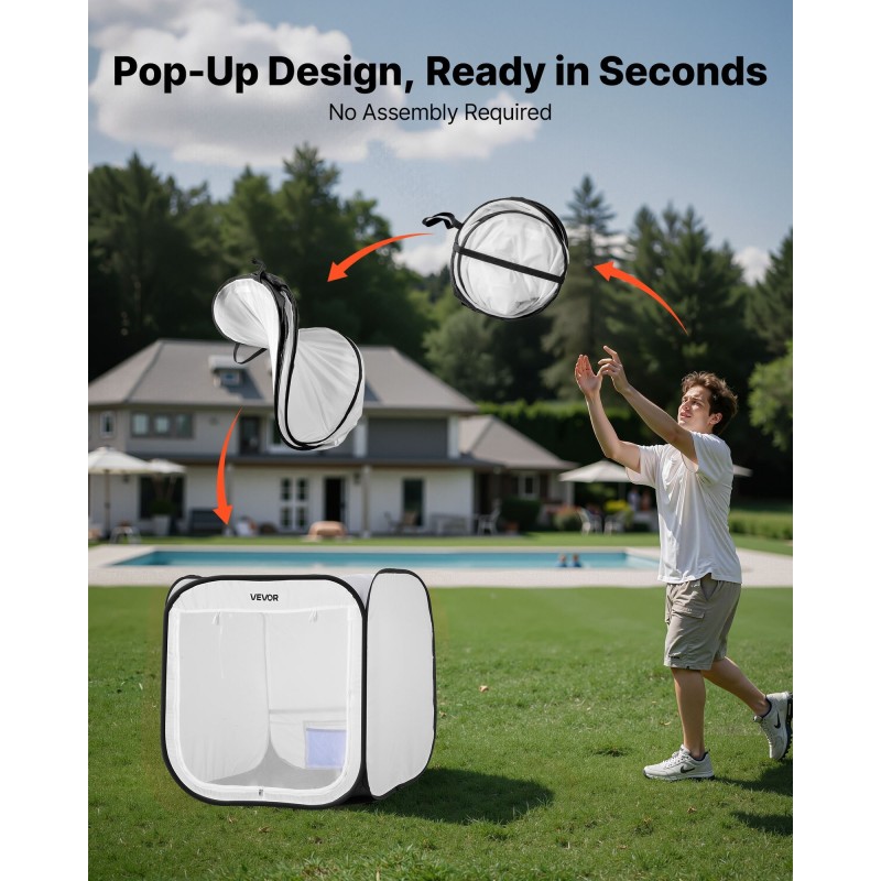 Kokoontaitettava polyesterinen pikapystytettävä maalausteltta 72x72,5x75cm vesitiivis pienille ja keskikokoisille