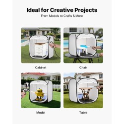 Kokoontaitettava polyesterinen pikapystytettävä maalausteltta 72x72,5x75cm vesitiivis pienille ja keskikokoisille