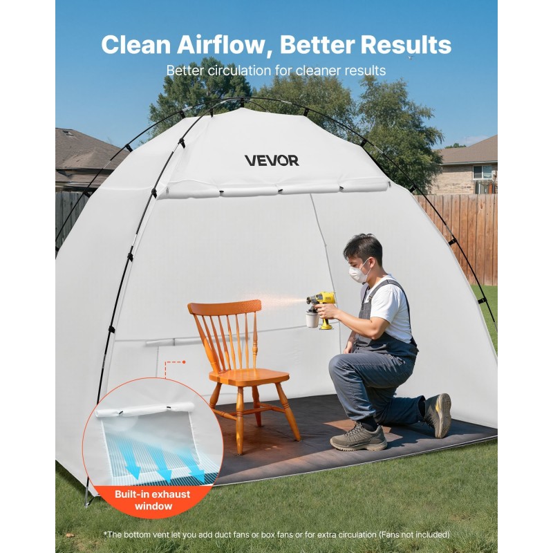 Kantettava maalausteltta 210D kangas 233x172x190 cm huonekalujen maalaus