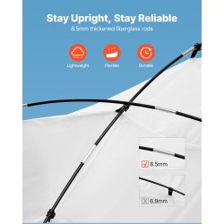 Kantettava maalausteltta 210D kangas 233x172x190 cm huonekalujen maalaus