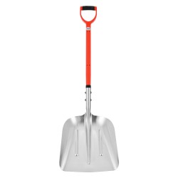 Lumikola alumiiniterällä 35 cm leveä lasikuitukahvalla pituus 114 cm